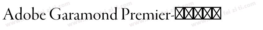 Adobe Garamond Premier字体转换